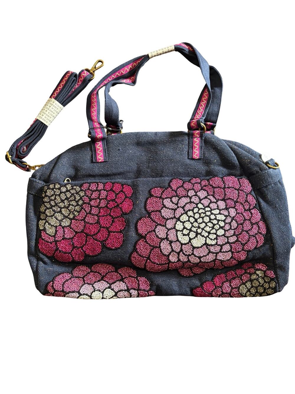 NWT! America and Beyond Glamorous Embellished Traveller Bag